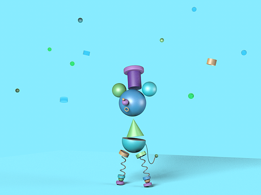 C4D-米老鼠 刚刚接触C4D就浅做一下