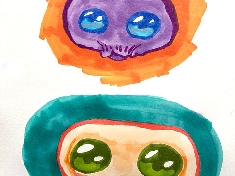 马克笔试个色（个人主页-ZNTQ5MzEyMDA=） - 创作习作 - 站酷设计师HillenLester原创素材 - 站酷ZCOOL