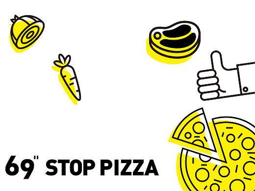 69" STOP PIZZA"