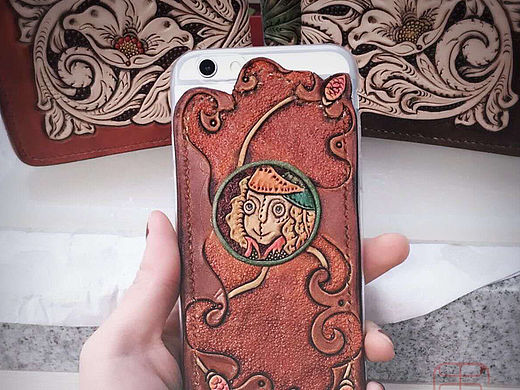 皮雕手机壳（个人主页-ZMTU5MDk2MzI=） - 工艺品设计 - 站酷设计师木心堂原创素材 - 站酷ZCOOL