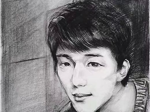 帮朋友画的他自己