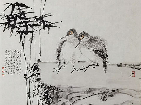 陈中林花鸟画欣赏