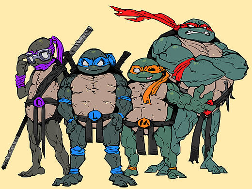 宅人聊漫画(忍者神龟)