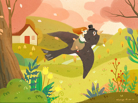 拇指姑娘（個(gè)人主頁-ZNDE3Mjc5MjQ=） - 兒童插畫 - 站酷設(shè)計(jì)師升起的飽嗝原創(chuàng)素材 - 站酷ZCOOL