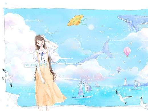 有風(fēng)經(jīng)過(guò)～（個(gè)人主頁(yè)-ZMzE4MTEyMTY=） - 商業(yè)插畫 - 站酷設(shè)計(jì)師畫畫的在野原創(chuàng)素材 - 站酷ZCOOL