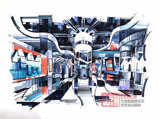 新梦想设计工作室手绘作品