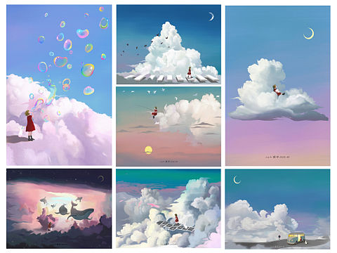 「晴空之上」系列图