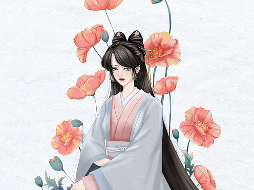 二十四节气-小满-虞美人