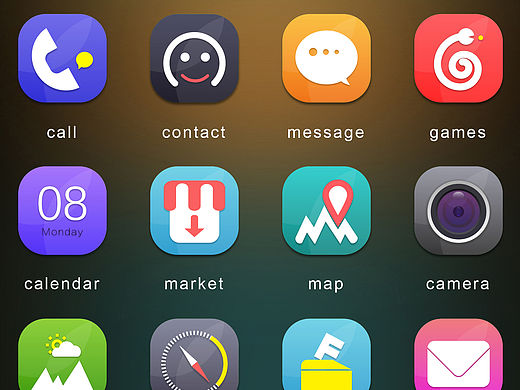 字母主题-系统图标