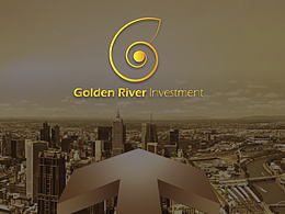 黄金河投资Logo设计方案