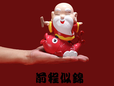 喜感财神爷摆件
