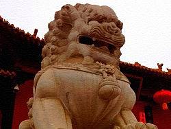 石狮。