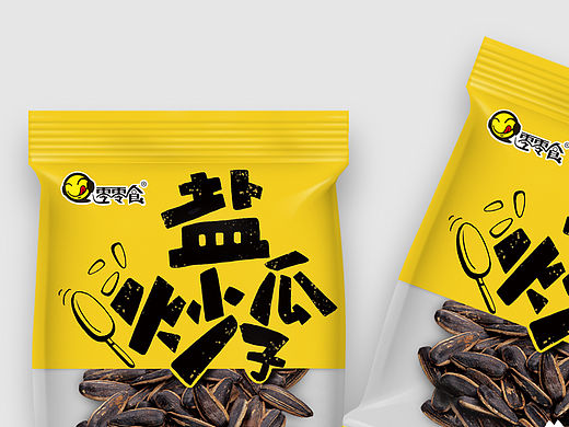 盐炒瓜子 食品包装设计  零食