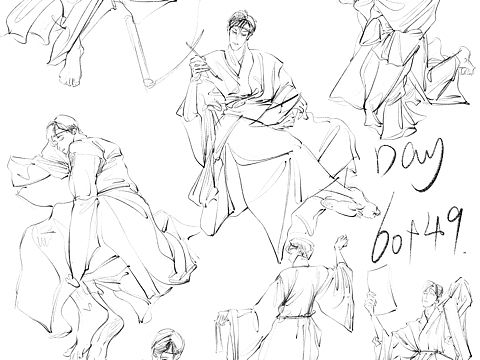 #速寫60天挑戰(zhàn)賽#day60+49@速寫班長 ???（個人主頁-ZNTkzMDU3MDg=） - 創(chuàng)作習作 - 站酷設計師野介原創(chuàng)素材 - 站酷ZCOOL