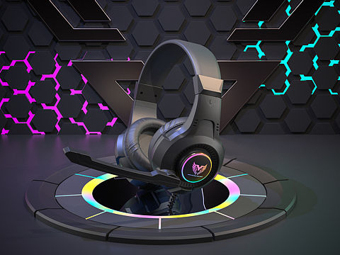 头戴式耳机渲染