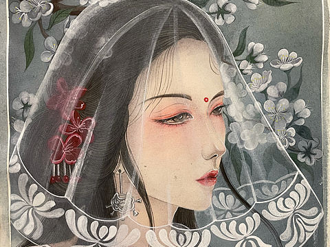 原创古风水彩（个人主页-ZNTIxMDgxMTI=） - 创作习作 - 站酷设计师Z59198080原创素材 - 站酷ZCOOL