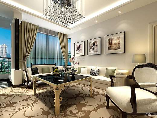 中渝第一城现代简约126平米三房二厅一卫装修案例