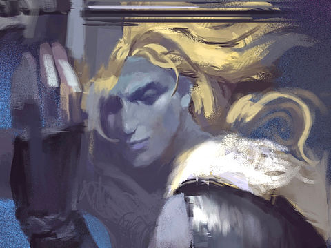 #week1st#临摹Digital Painting CG的Swordman Concept