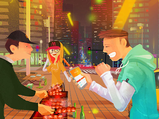 民信贷，登陆页场景设定（个人主页-ZMTQ3NjY2ODQ=） - 商业插画 - 站酷设计师Jooly原创素材 - 站酷ZCOOL