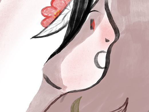 三月春女（个人主页-ZNTg2MTM4NTI=） - 创作习作 - 站酷设计师十二加的叶子不说原创素材 - 站酷ZCOOL