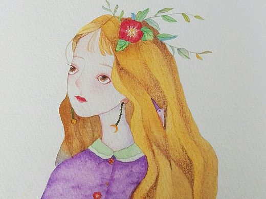 人物～女孩子（半原创）（个人主页-ZMzE4NjU2NDg=） - 创作习作 - 站酷设计师Lesley冬青树原创素材 - 站酷ZCOOL