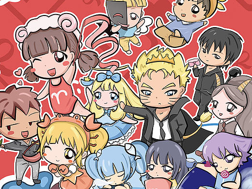 十二星座宝宝亲子漫画