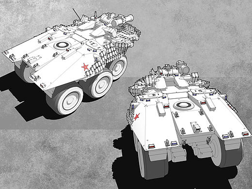 机械设定摸鱼库存Q版架空AFV BMD-199M（B2-A33）