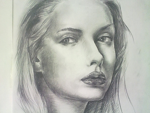 素描外国人肖像