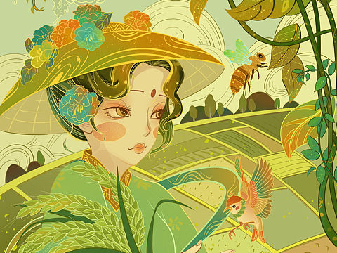 国潮—节气节日插画