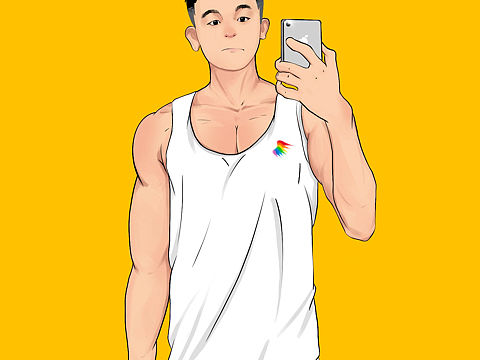 自画像（个人主页-ZNDgyODg0MTY=） - 艺术插画 - 站酷设计师伍岁不能再多了原创素材 - 站酷ZCOOL