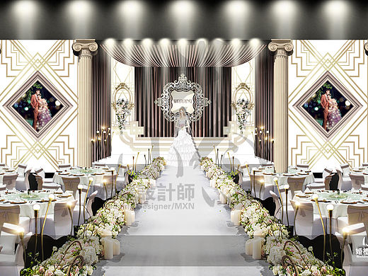 白金色婚礼-PSD效果图