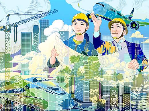 职业人生主题打卡｜中国日报风插画习作