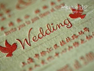 LetterPress凸版印刷和普通印刷的一次尝试，效果还是令人满意的！