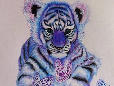 彩铅和色粉条的混搭