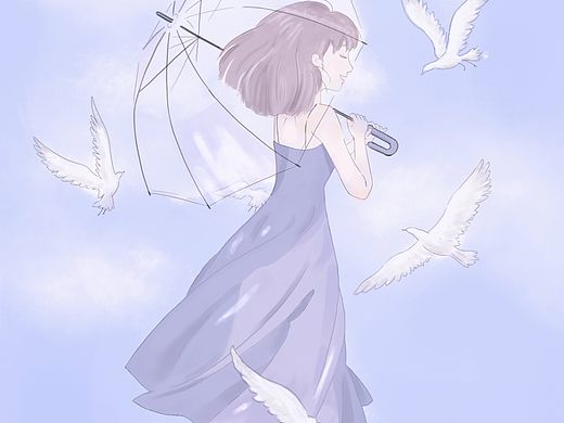 蓝色