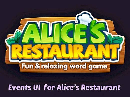 休闲游戏《Alice’s Restaurant》活动ui设计