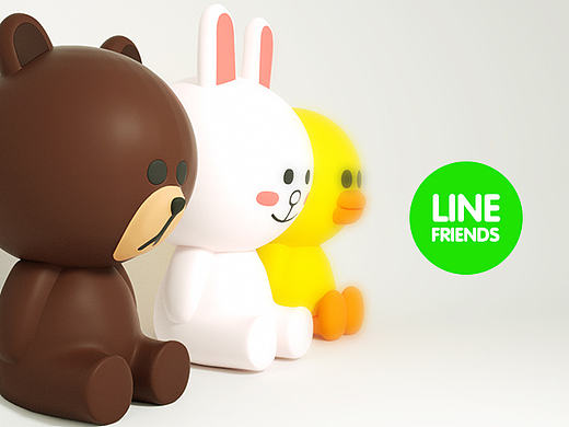 LINE FRIENDS - C4D建模练习