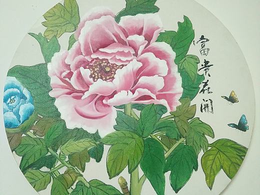 油画牡丹