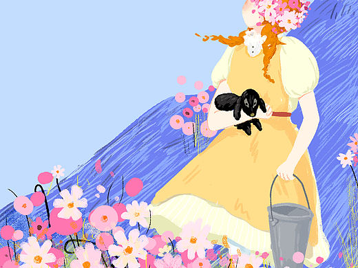 與花度過的時間&2（個人主頁-ZMzgzNTc4OTY=） - 商業(yè)插畫 - 站酷設(shè)計師AlianLee原創(chuàng)素材 - 站酷ZCOOL