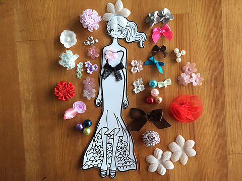 儿童设计类教学-服装设计-纸模混搭（个人主页-ZMzQ0OTk5ODQ=） - 其他手工艺 - 站酷设计师boximeina原创素材 - 站酷ZCOOL