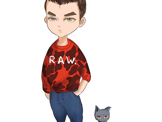 【2018.3.31】Q版全身（个人主页-ZMjgxNDQzNzI=） - 创作习作 - 站酷设计师大米0616原创素材 - 站酷ZCOOL