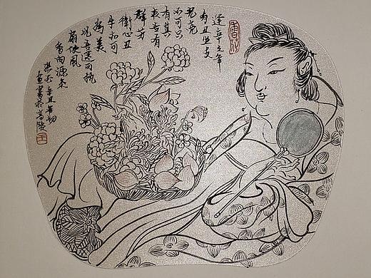 【逢辛之年】国画线艺插画