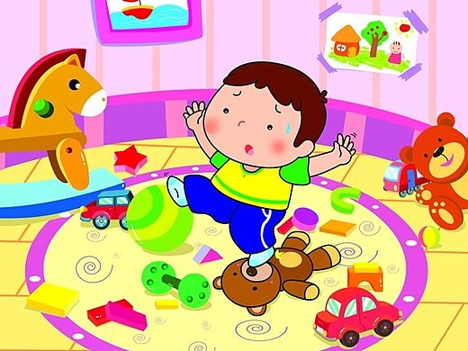 宝宝安全常识-矢量图~