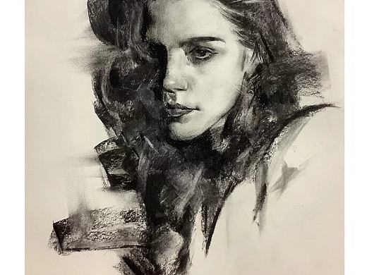 素描，插画，头像，平面