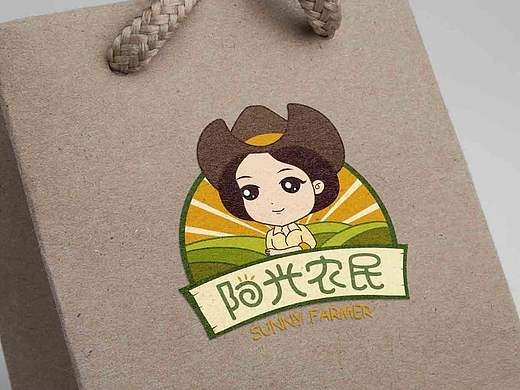 阳光农民果蔬店 logo设计（个人主页-ZMTgwODU1Mjg=） - 品牌 - 站酷设计师小淇Haruka原创素材 - 站酷ZCOOL