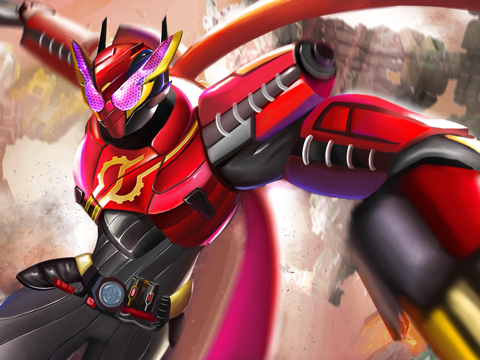 假面骑士build 兔兔形态_中国龙ok0-站酷zcool