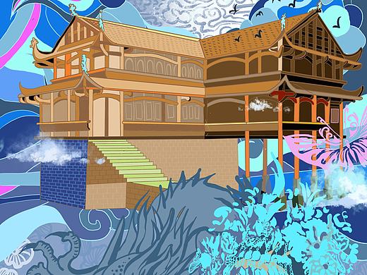 苗族插画设计（个人主页-ZNDgxMzc2Njg=） - 概念设定 - 站酷设计师后背有光原创素材 - 站酷ZCOOL