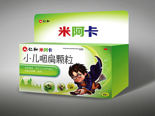 仁和药业集团子品牌儿童品牌米阿卡品牌及包装盒设计