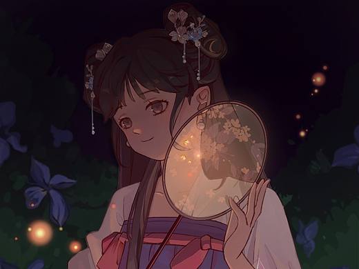 轻罗小扇扑流萤