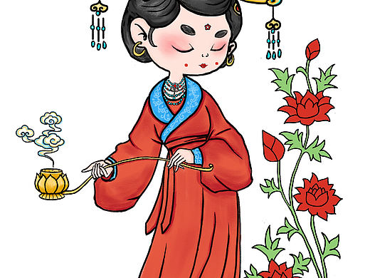 敦煌供养人（个人主页-ZNjAwNzA4Mjg=） - 艺术插画 - 站酷设计师Z07387511原创素材 - 站酷ZCOOL